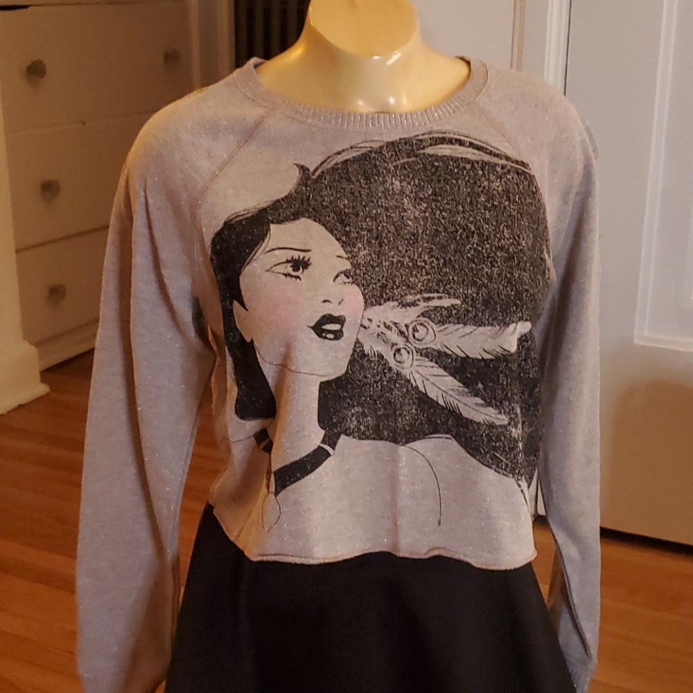 Disney Pocahontas Crop Sweatshirt